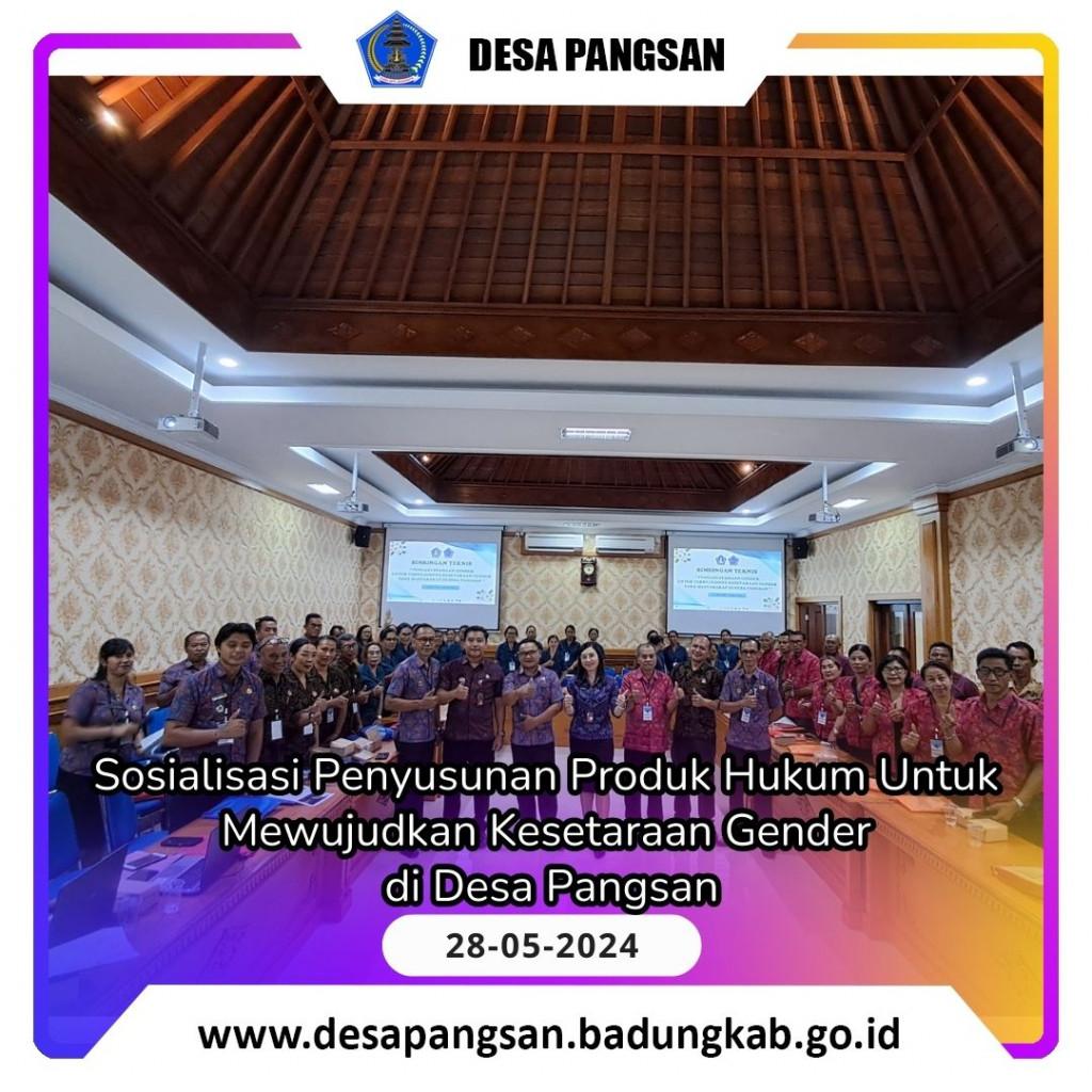 Sosialisasi Penyusunan Produk Hukum untuk Mewujudkan Kesetaraan Gender di Desa Pangsan